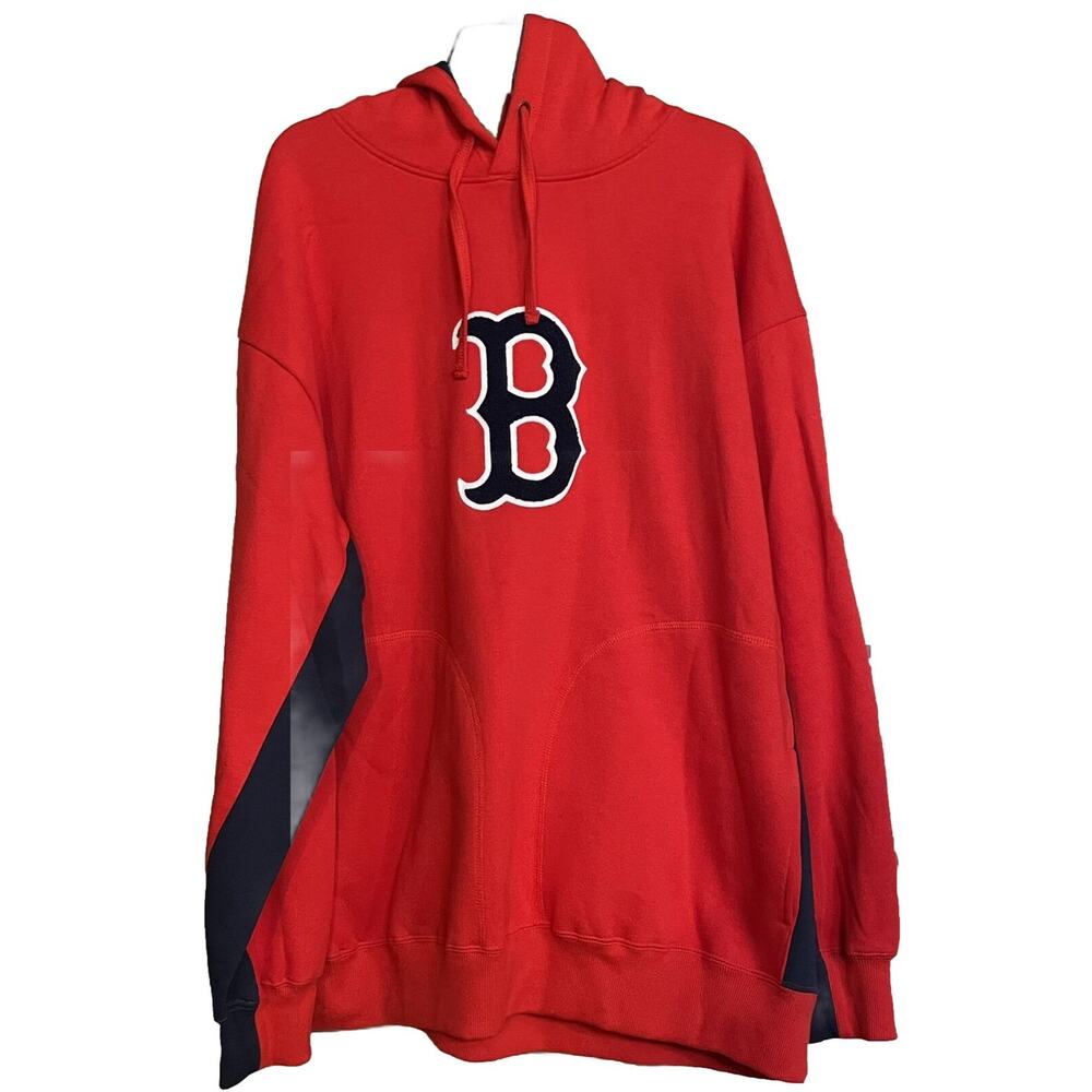 Boston‎ Red Sox Hoodie MLB Majestic Pull Over Sweatshirt Mens XL